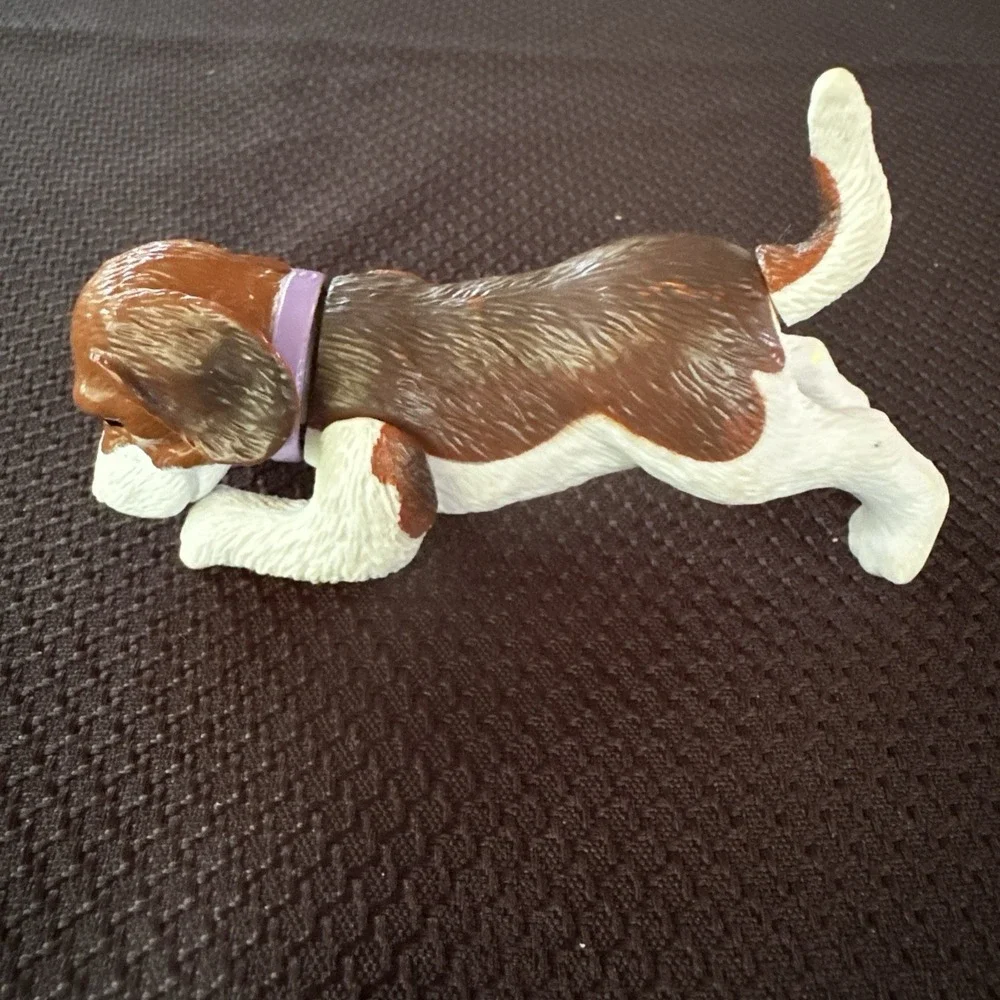 Mattel Barbie Dollhouse Pet Brown & White Posh Pets Puppy Dog Vet Playset Moves
